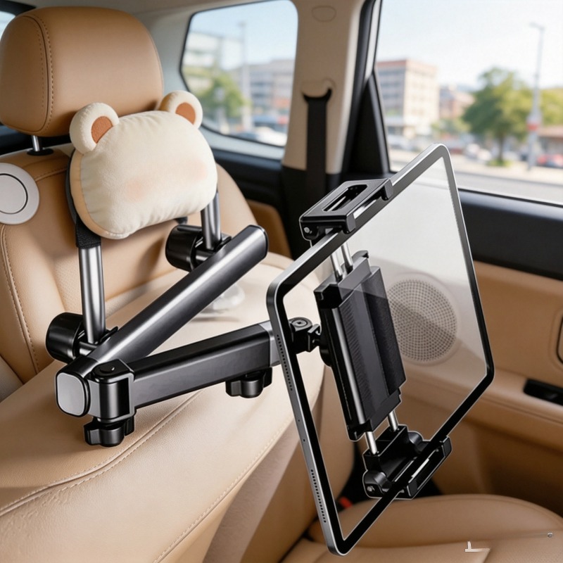 Tablet Car Mount - Car Headrest Tablet Mount Telescopic Adjustable