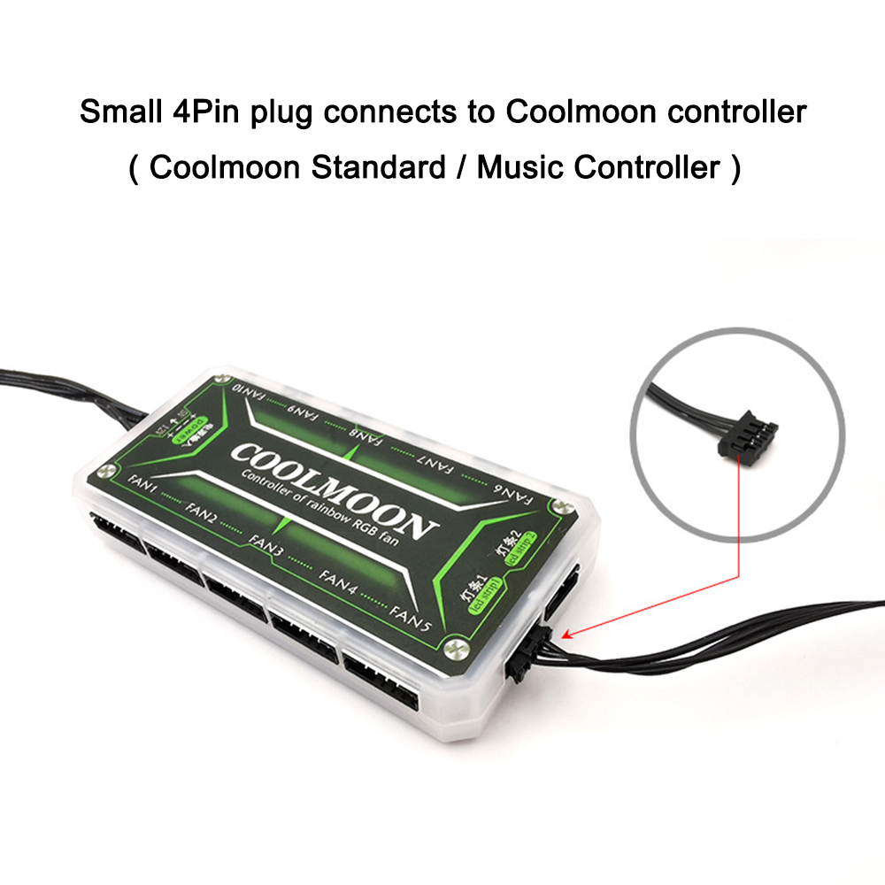Coolmoon 5V Small 4PIN RGB LED - огляд і ціна Laptop Tablet Accessories