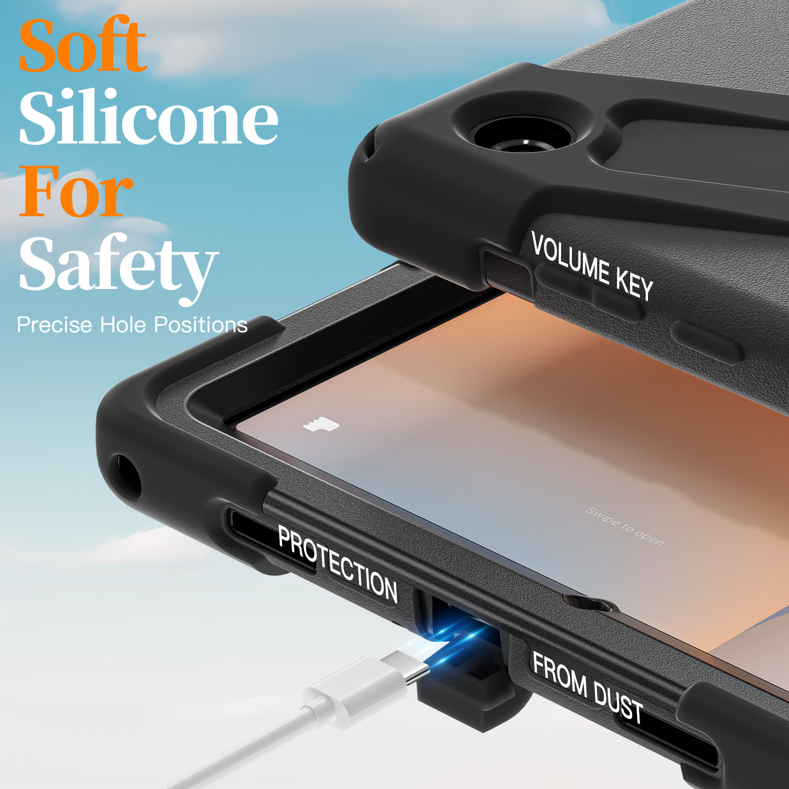 AJIUYU 360° Rotating Rugged Ca - огляд і ціна Samsung Tablet A9 Accessories