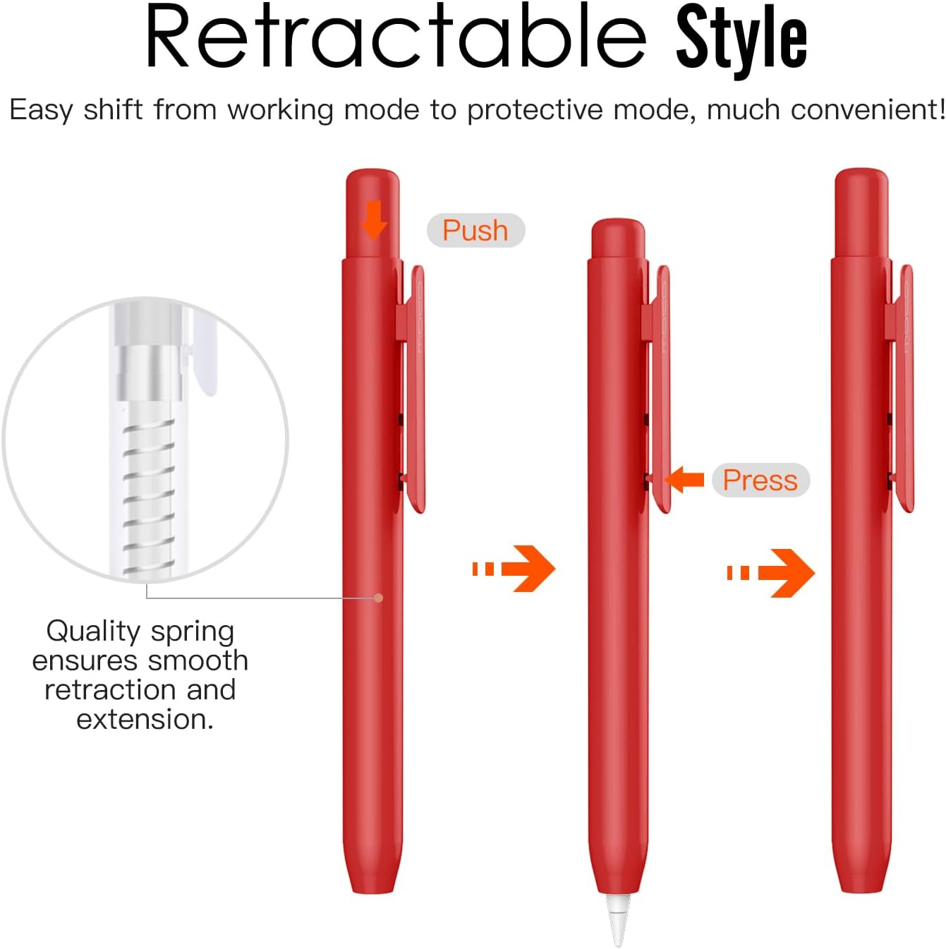 Retractable Holder Case for Ap - огляд і ціна Tablet Pencil Accessories