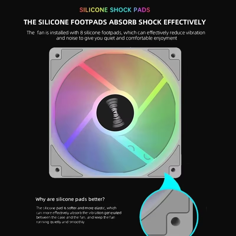 120mm PC Case Fan 12V RGB Cycl - огляд і ціна Tablet Accessories Aesthetic