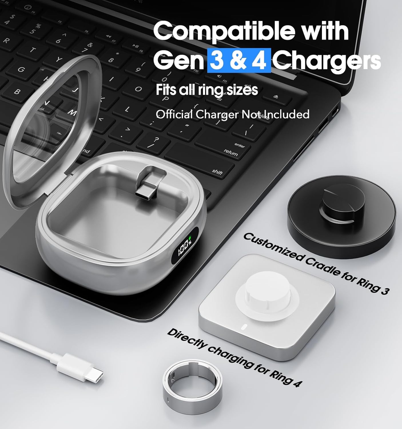 Smart Ring Charging Case Porta - огляд і ціна Magnetic Case Smart