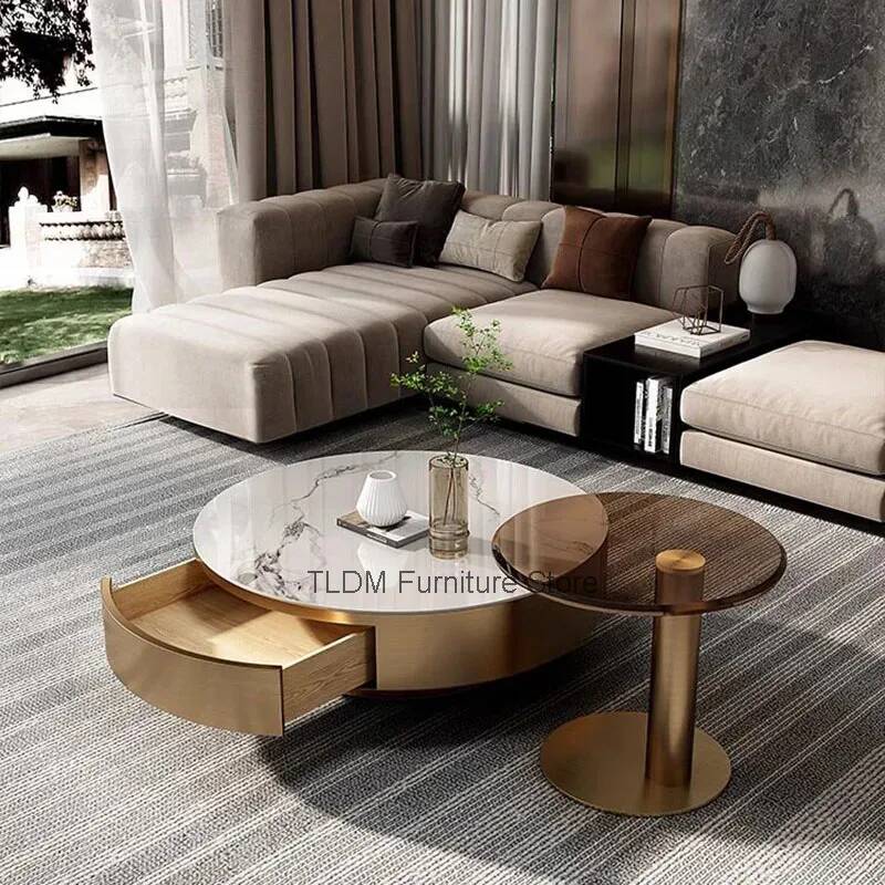 Round Clear Coffee Table Simpl - огляд і ціна Unique Table Accessories